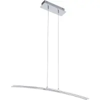 Eglo 95147 Lasana LED Lampe à suspendre 2500lm Chrome Blanc