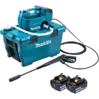 Makita DHW 080 F2K Nettoyeur haute pression sur batterie 36 V ( 2x 18 V ) 80 bar 380 l/h Brushless + 2x batterie 3,0 Ah - sans chargeur