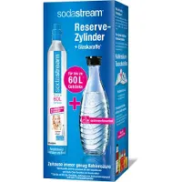 SodaStream Reserve Pack CO2 - Cylindre + Carafe en verre