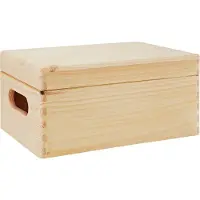 Zeller 13152 Boite multi-usage en bois de conifère avec couvercle, 40 x 30 x 24 cm?