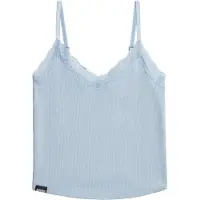 Superdry Femme Athletic Essentials Cami Top Coupe Ajustée Bleu Taille: 38-40