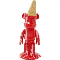 Kare Deko Figur Gelato Bear Rot 40cm