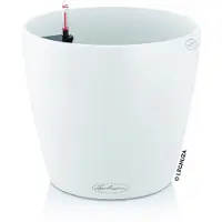 Lechuza Pot de Plante Rond en Polypropylène Blanc Lechuza