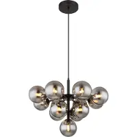 Globo Lighting |Lampe à suspendre métal noir mat, 13x G9 LED