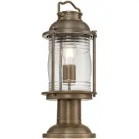 Kichler Lampe d'extérieur sur socle, bronze oxydé, E27, 60 W, Ashland Bay,
