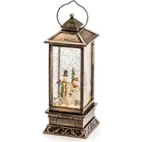 Konstsmide - LED "Lanterne de neige avec bonshommes de neige", remplie d'eau, 1 diode blanc chaud, fonctionne sur piles, intérieur, 3 x AA 1.5V (excl.) ; 2889-000