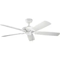 Kichler Ventilateur de plafond silencieux Kevlar Ø152cm IP44 Extérieur, Ventilateur, Blanc