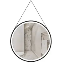 HOME DELUXE - Miroir LED FIANA - 80 cm - Rond - 3 couleurs de lumière différentes - Système anti-buée - Puissance totale 38 watts I Miroir mural Miroir de salle de bain Miroir de salle de bains
