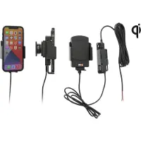 Brodit 719300 Support actif sans fil Qi, fixe, Support pour smartphone, Noir
