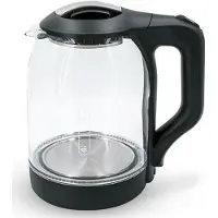 COMELEC WK7319, Bouilloire électrique, Noir, Transparent