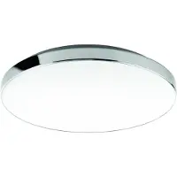 Briloner Lampe de salle de bain LEUCHTEN MALBONA, 18 W, 1850 lm, IP44, blanc-chrome, plastique-métal, Ø 35,5 cm