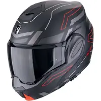 Scorpion EXO-Tech Evo Conquer Noir Blanc Casque Modulable Taille M