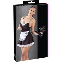 Cottelli collection - déguisement soubrette avec tablier - noir et blanc - XL