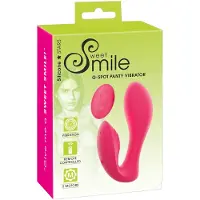 Sweet Smile SMILE - Vibromasseur culotte télécommandé rechargeable 2-en-1 - rose