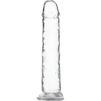 Addiction Crystal - godemichet à ventouse (transparent) - 18 cm