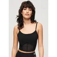 Superdry pour femme. W6011833A Corset Sport Tech noir (S), Homewear, Coton, Multisport