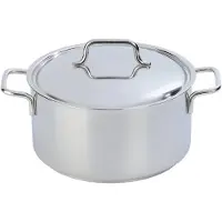 Demeyere Cocotte avec couvercle, 20 cm | ronde | acier inoxydable 18/10