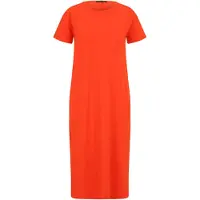 Superdry Femme Robe T-shirt Mi-longue Orange Taille: 34