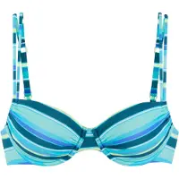 s.Oliver Hauts de bikini turquoise / azur / pétrole / blanc
