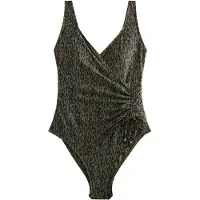 Next Maillot de bain modelant kaki / noir