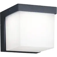 TRIO Applique murale d'extérieur à LED, éclairage de terrasse murale, cube design