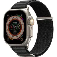 Skinarma Band Kobu Apple Watch Ultra 49/45/44mm black (Plastique, Titane), Sangles de montre, Noir