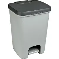 Curver Poubelle ESSENTIALS 20L gris anthracite