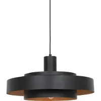 Anne Lighting Lampe pendante Flinter - Ø50 cm - Métal - E27 - Noir