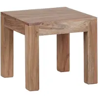 Wohnling Acacia Table basse massive 45 x 45 cm bois massif ; WL1.446