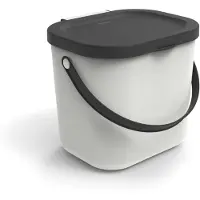 Rotho Système de recyclage des déchets 6L ALBULA Mistletoe blanc