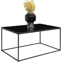 House Nordic Vita table basse en noir | Table de salon minimaliste en acier