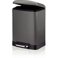 kela Corbeille à papier Davin 6 l anthracite KL-22976