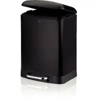 kela Corbeille à papier Davin 6 l noir KL-22975
