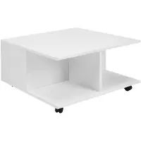 Wohnling Table basse design 70x70 cm blanc |