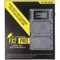 Nitecore Double chargeur Nitecore FX2 Pro pour Fujifilm NP T125