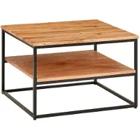 Wohnling Table basse 60x60x41 cm table basse en bois massif table basse de salon table basse |