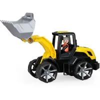 Lena , Pelleteuse avec pneus en caoutchouc & figurine, Truxx², 36cm, jaune, 4512