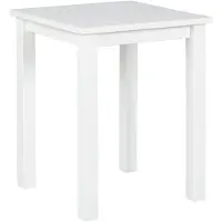 Interlink Publishing Table d'appoint Asgar 45x45x55cm - pin massif laqué blanc