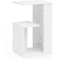 Wohnling Table D'appoint Design 35x30x61 Cm Blanc