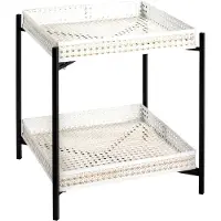 Haku Table d'appoint | 42 x 42 x 50 cm | Blanc