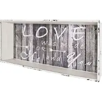 Haku Etagère murale | 76 x 12 x 30 cm | Design vintage | Blanc