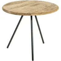 Haku Table d'appoint | Ø50 cm x 43 cm | Chêne massif