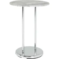 Haku Table basse Sebastian - 40x40x55 cm - Aspect béton/acier