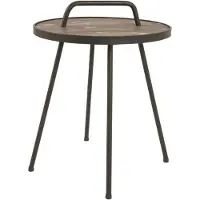 Haku Table d'appoint | Ø50 x 65 cm | Marron