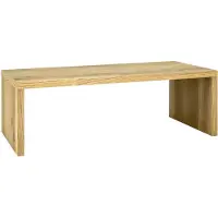 Haku Table basse en chêne - placage en bois véritable, panneau alvéolaire, L/H/P : 120 x 40 x 60 cm