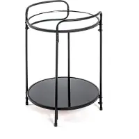 Haku Table d'appoint | Ø37 cm x 50 cm | Noir