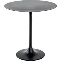 Haku Table d'Appoint Ronde "Martine" 46cm Noir