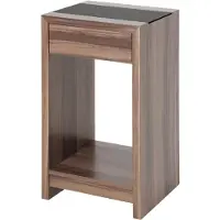 Haku Table d'appoint | 42 x 40 x 74 cm | Walnut Brown design