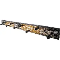 Haku Porte-manteau mural avec 9 boutons | 75 x 6 x 11 cm | Noir-doré