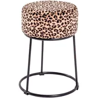 Haku Tabouret | Ø30 cm x 46 cm | Motif léopard